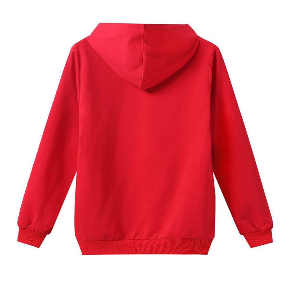 zhaojiexiaodian Ragazzi Unisex 3D Print Pullover Bambini Jogging Felpe Felpa Tuta Abbigliamento Sportivo Outwear Maglione Hip Hop Streetwear Top con Cappuccio