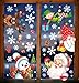 102 pcs White Snowflakes Window Clings Decal Stickers Christmas Winter Wonderland Decorations Ornaments Party Supplies (5 Sheets)