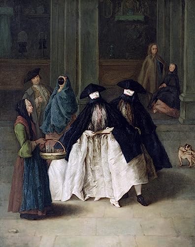 Peinture moderne Pietro Longhi 60x90cm pour rompre la monotonie d'un salon vide