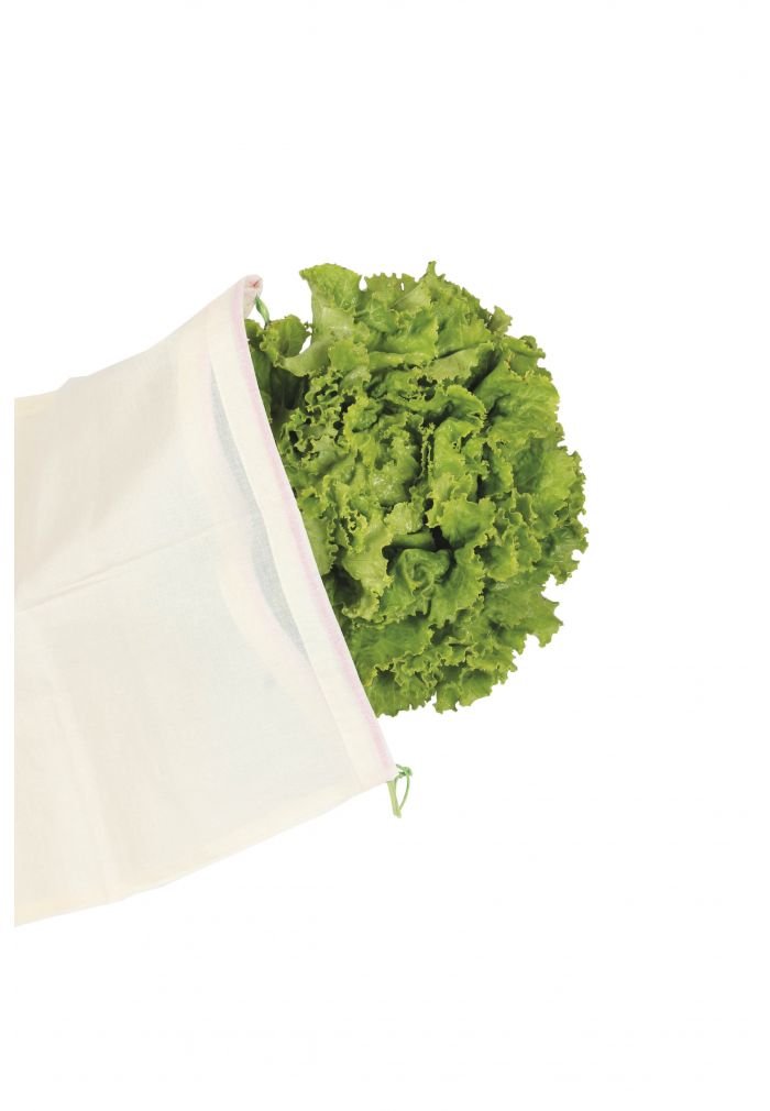 Ecodis 3 Sacs réutilisables XL légumes coton bio