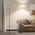 Floor Lamp for Living Room, Arc Floor Lamp with Adjustable Head, Modern Arched Floor Lamp with On/Off Pedal Switch, Over Couch Tall Standing Hanging Light for Reading, Bedroom, Office (Brown)