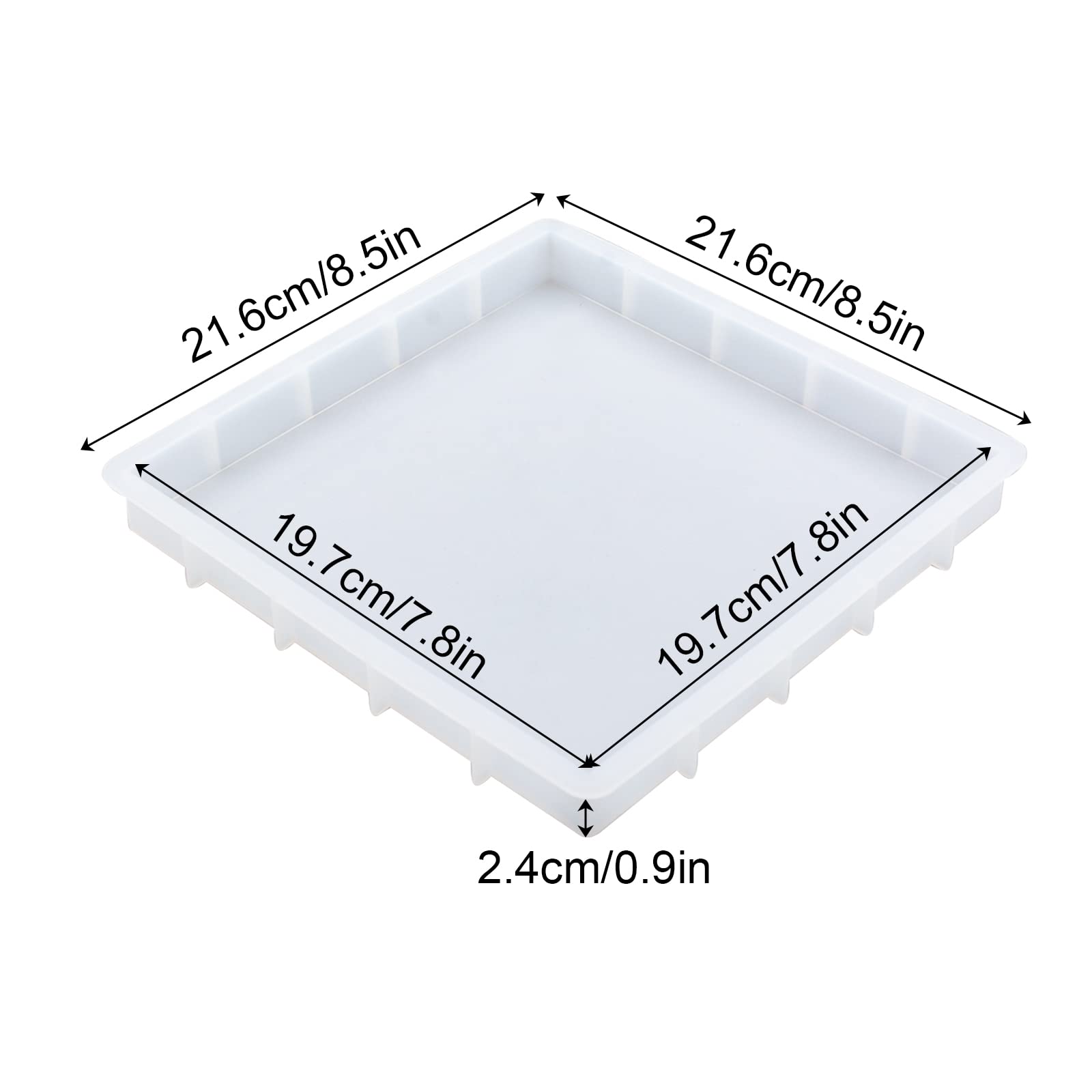 Moule Rectangle En Silicone Uxcell Pour Résine époxy, 3x1,8, Moule De Coulée En Cube, Neuf