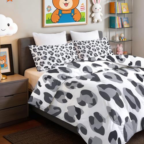Edredón sin funda King de 7,5 tog con diseño moderno de vaca abstracto reversible 230x220 cm 6