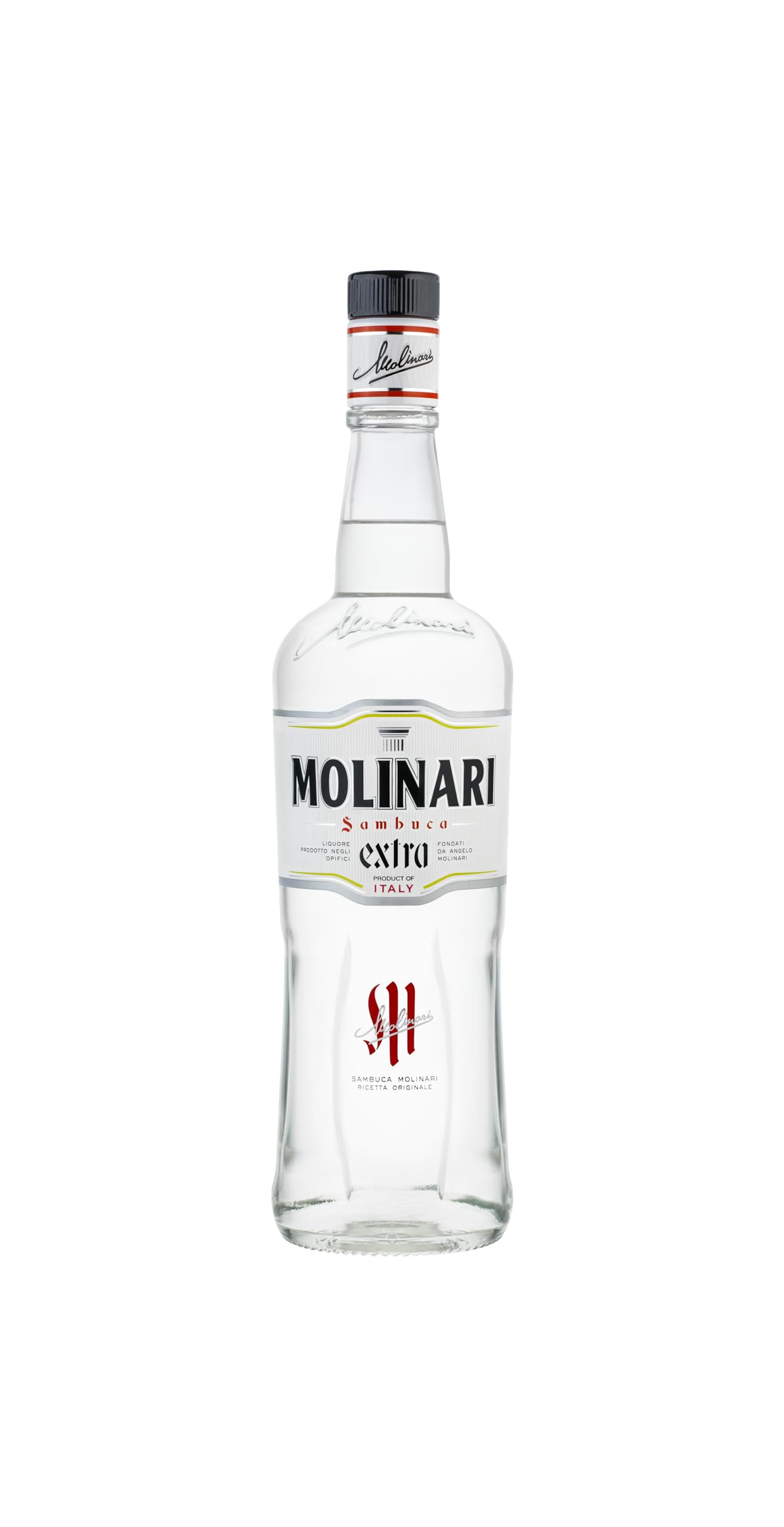 Molinari Extra Sambuca Premium Liqueur 70cl, 40% ABV | Traditional Italian Licor made with Star Anise | Great for Cocktails and Drinking Neat