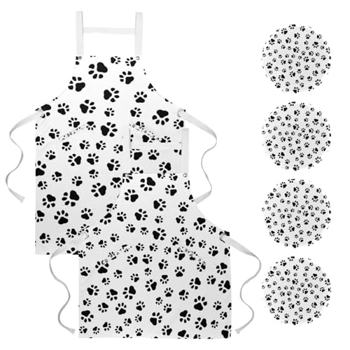 Tablier de cuisine pour pâtisserie nettoyage maison et restaurant lot de 2
