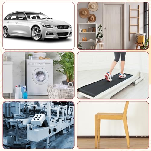 Gummistreifen Selbstklebend, 4.5m x12.5mm x1.5mm Neopren Gummistreifen Bautenschutzmatte Vollgummi Gummi Klebeband für Gummidichtung, DIY, Bodenbeläge Schutz, Stoßschutz, Rutschfest