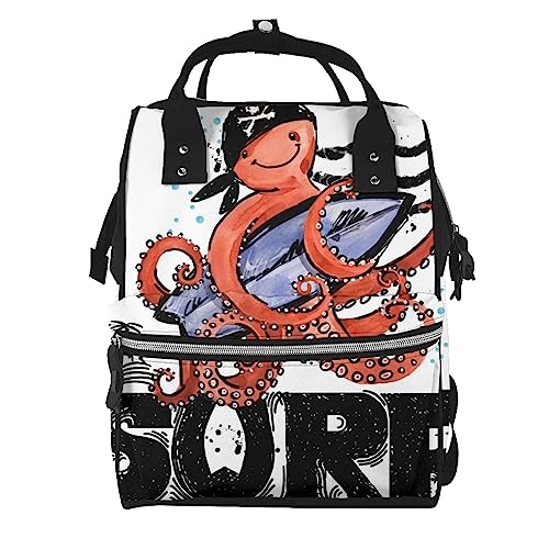 Sac à dos à couches étanche Octopus pour sorties avec bébé
