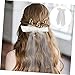 VICASKY Pearl Hair Accessories Wedding Hair Pins Short Veil Clip Fashionable for Women