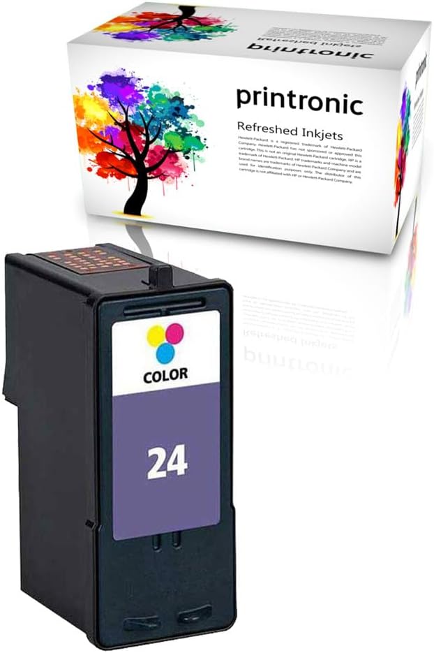 Printronic OCProducts Refilled Ink Cartridge Replacements for Lexmark 24 for Lexmark X3430 X3530 X3550 X4530 X4550 Z1400 Z1410 Z1420 (1 Color)