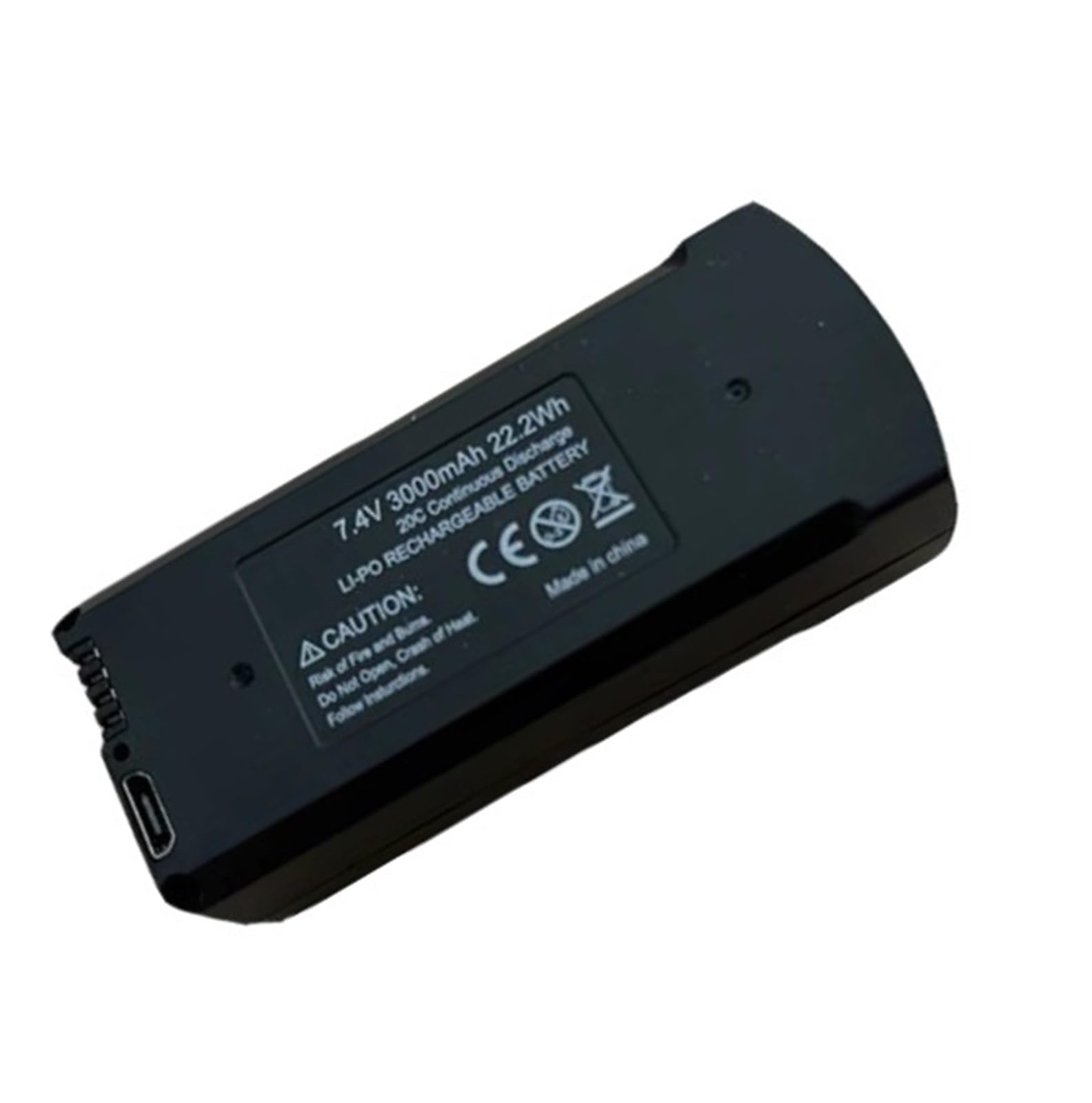Zebraz V168 Gps 7.4V 3000Mah 1Pcs V168 Gps Battery 7.4V 3000Mah, Compatible For V168pro Max Drone，No Gps 3.7V 2000Mah Battery, Compatible For V168pro Rc Quadcopter Accessories Part(V168 Gps 7.4V 3000Mah 1Pcs)