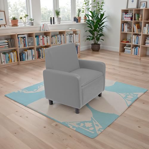 Image of FDP Kid Comfort Collective Modular Club Chair with Arms - Gray