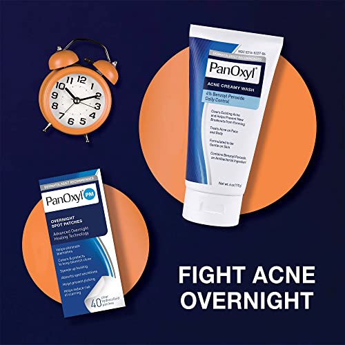 Panoxyl Acne Wash 4% Bundle With Pm Patches, Cleanser #TOP1