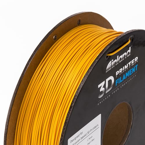 Image of INLAND Micro Center PLA+ 3D Printing Filament 1.75mm - PLA Pro Dimensional Accuracy + /- 0.03 mm - 1kg Cardboard Spool (2.2 lbs) (1 Pack Gold, 1.75mm)