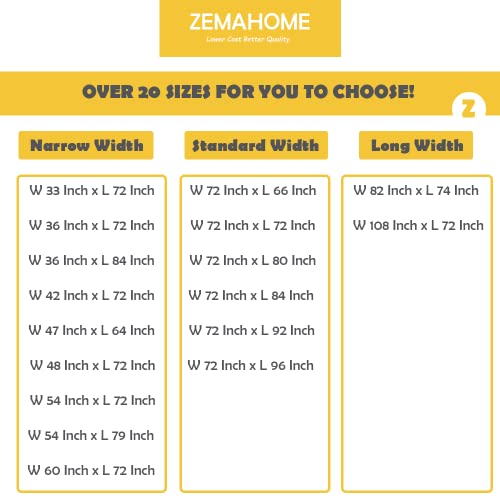 Zemahome 60" X 72" Peva Plastic Shower Curtain Liner - 1 Pack Premium Light Weight Clear Bathroom Shower Showroom Curtain Liner With Rustproof Metal Gromments And Weighted Magnet #TOP1