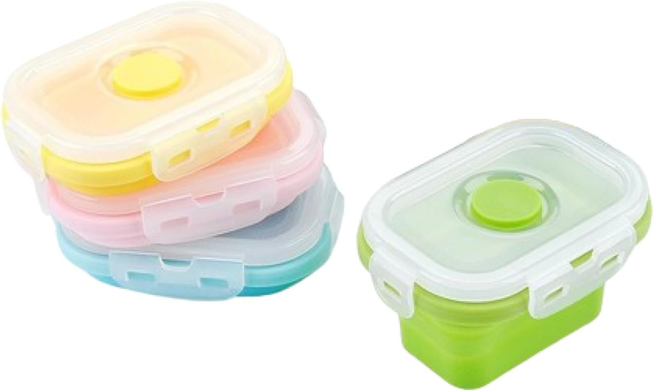 タッパーウェアー イエロー 保存容器4個セット キッチン ケース