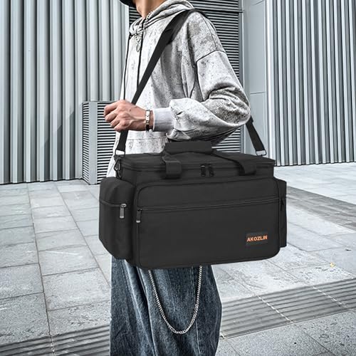Image of AKOZLIN Cable File Bag with Dividers for Sound Instrument Accessories