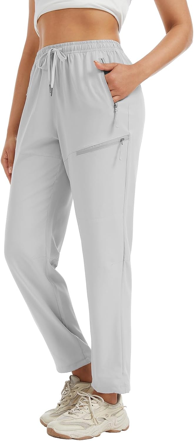 Cosy Pyro Women's Hiking Pants Quick Dry Lightweight Cargo Pants with Zipper Pockets Golf Travel Work Camping