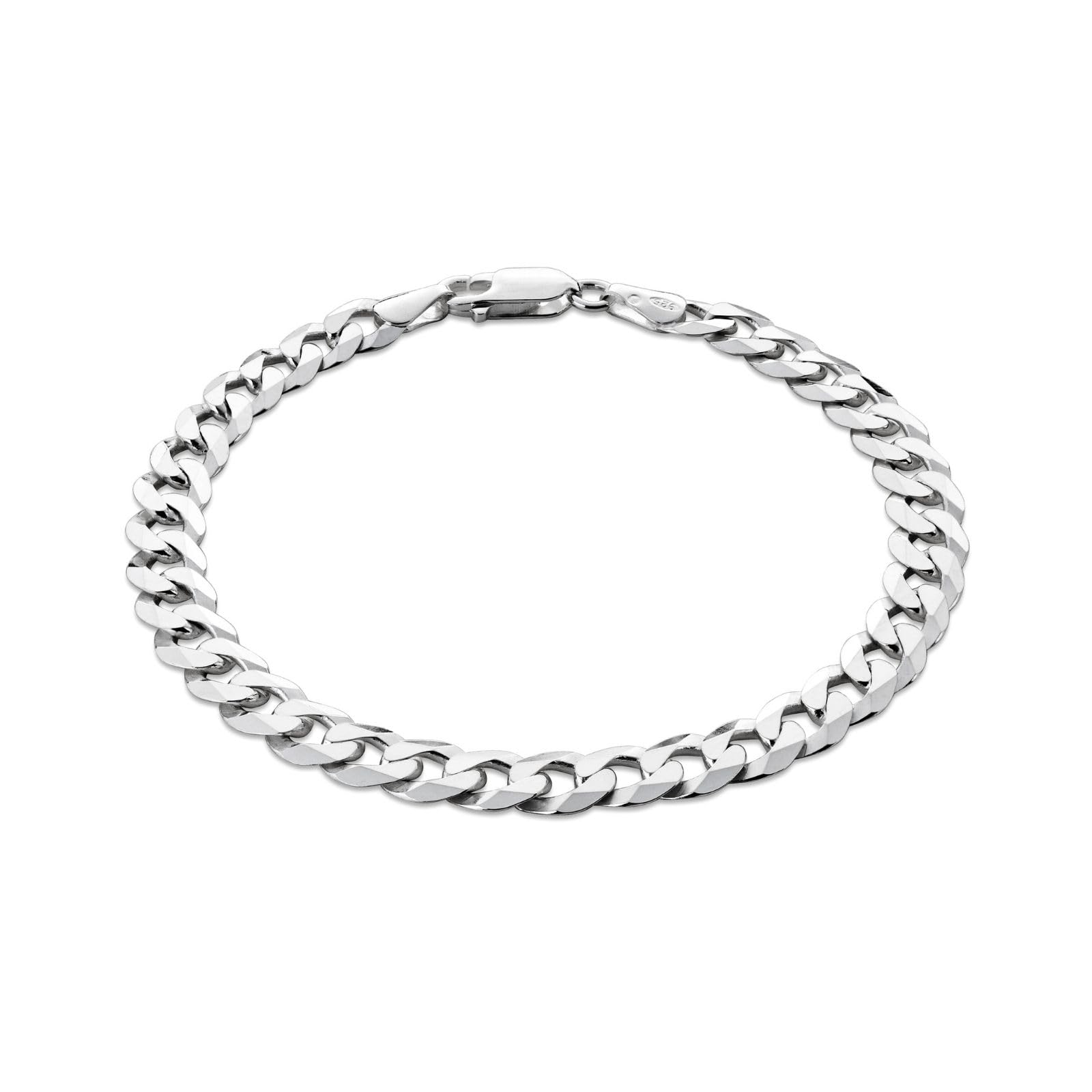 STERLL Pulsera de plata maciza 925 para hombre, ideal como regalo para marido o amigo, con caja de regalo
