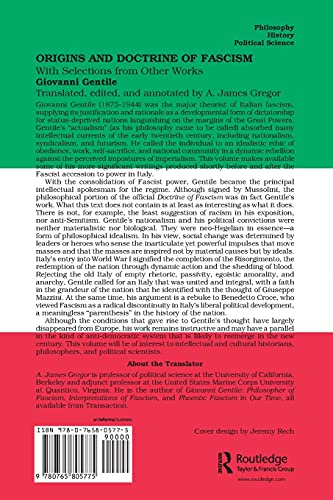 Origins and Doctrine of Fascism: With Selections from Other Works