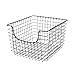 Spectrum Diversified Scoop Wire Storage Basket, Medium, Industrial Gray, 2-Pack