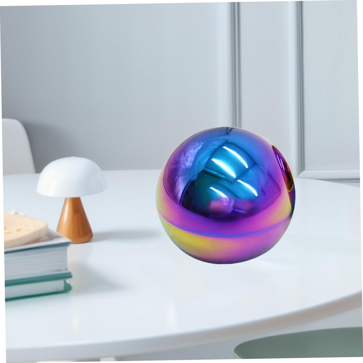 TOYANDONA Sfere Riflettenti 2pezzi da Giardino in Acciaio Inossidabile Resistente Non Si Deforma Palline Decorativi per Esterno e Cortile
