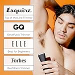 MERIDIAN The Trimmer Original - Body Hair Trimmer for Men, Electric Shaver for Pubic Hair, Chest, Legs & Bikini, Waterproof & Rechargeable, Onyx - Image 4