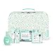 Suavinex, Caja Maletín Para Bebes. Set Regalo Bebé. Incluye: Gel-Champú Syndet 300ml + Loción Hidratante 100ml + Pomada Pañal 75ml + Colonia Memories 100ml + Toallitas Dermohidratantes 25 ud, Mint