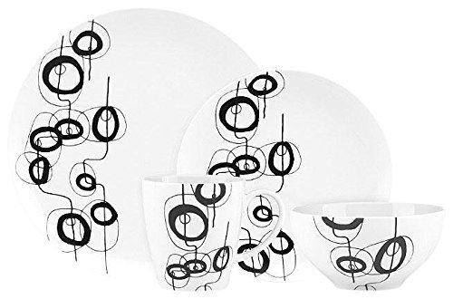 DanskLotta Shake Place Setting, 4-pc - Black