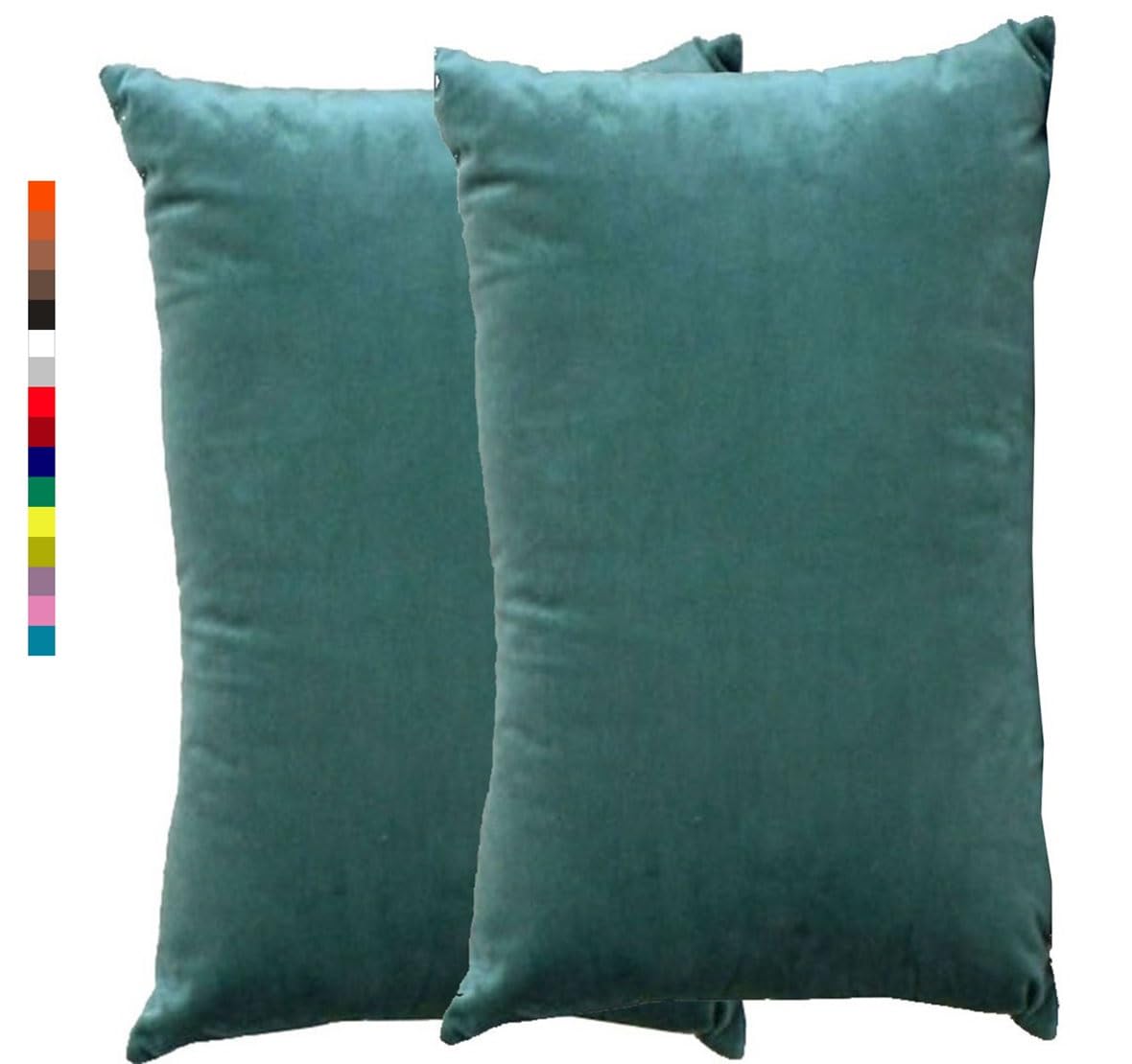 Throw Pillow Cover set of 2 Modern style Cushion Covers Grey Black Pillowcases 2 pack Beige Standard Pillow Cases Pillowcase Protectors with Zips Velvet Decorative Pillow Cover for Sofa Couch Bed(3 Bl