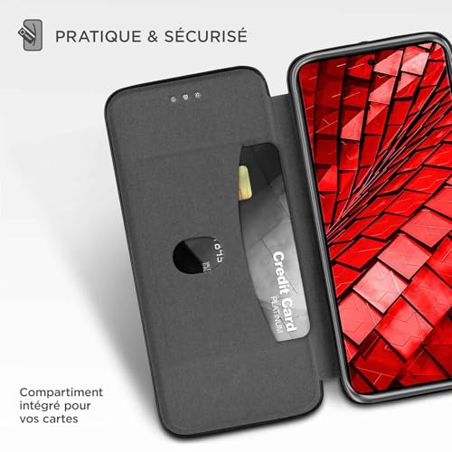 Accessoire Samsung S26 Plus étui rabat noir fonction support vidéo - 3