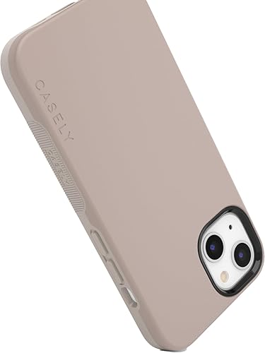 Miniatura 5 de Casely Funda para iPhone 14  Taupe on Nude  Crema estética beige sólido neutro  Compatible con MagSafe