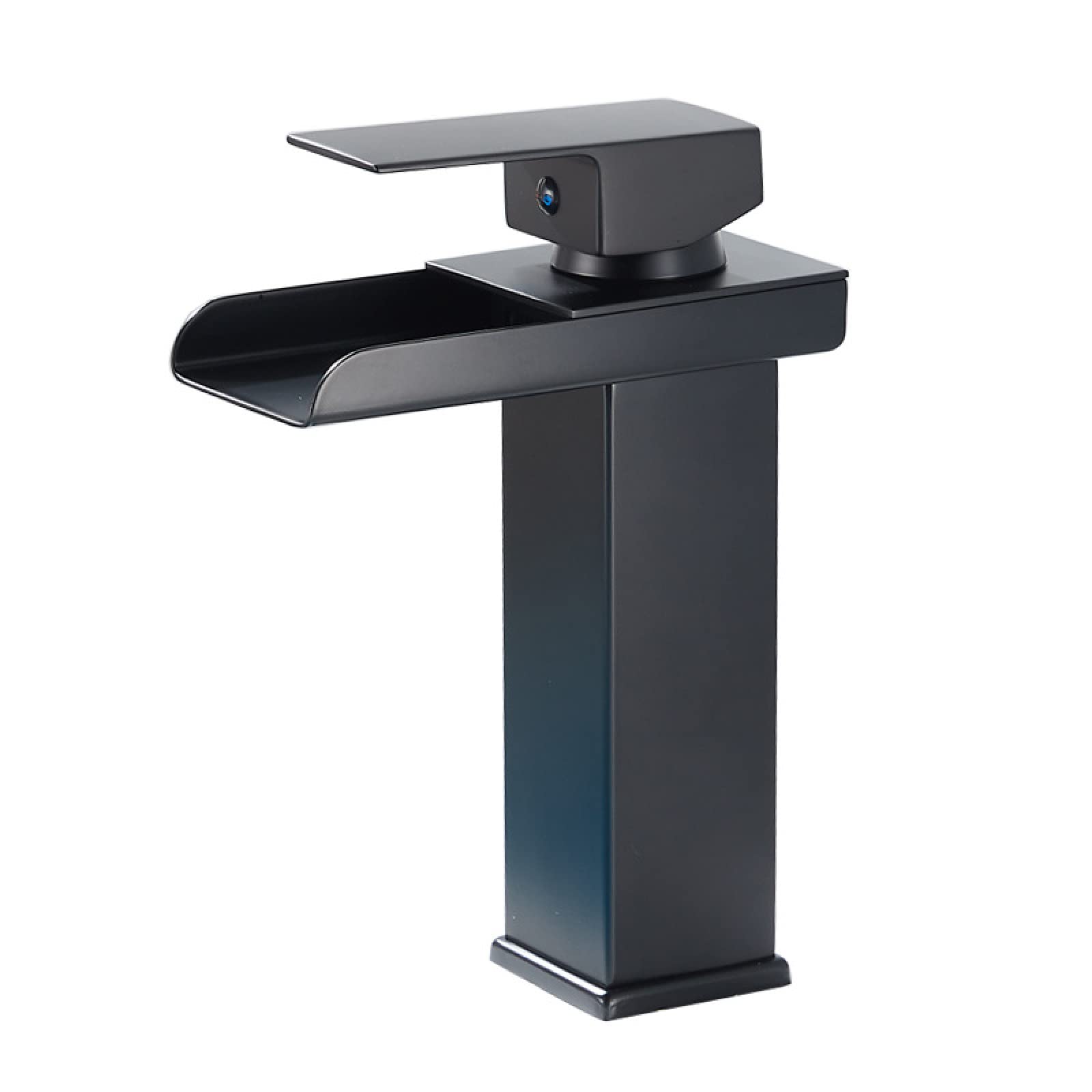 Mgnsjgyxn Black Short Sink Tap Bathroom Black Waterfall Washbasin Faucet Washbasin Bathroom Toilet Basin Table Basin Faucet Hot And Cold Household