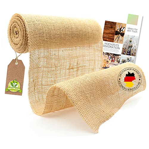Jute Table Runner Premium Table Runner Made of 100% Natural Linen, High Quality Table Decoration