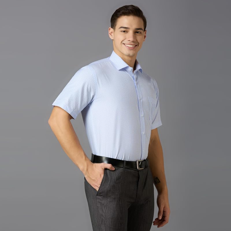 Image of Mark & Albert Men's Half Sleeves Regular Shirt