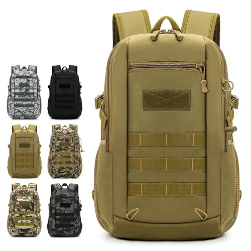 Mochila táctica de alta resistencia con compartimentos y MOLLE 2