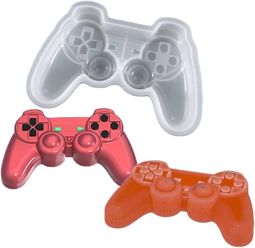 WonDerfulC - Molde de fondant para pastel de fondant, moldes de caramelo de chocolate, bricolaje, gamepad para cupcakes, decoración de resina de