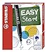 Stabilo Easy Start 6890/041-20 - Recambio para bolígrafos de tinta (tamaño medio, trazo de 0.5 mm, 20 unidades, con caja, tinta color azul)