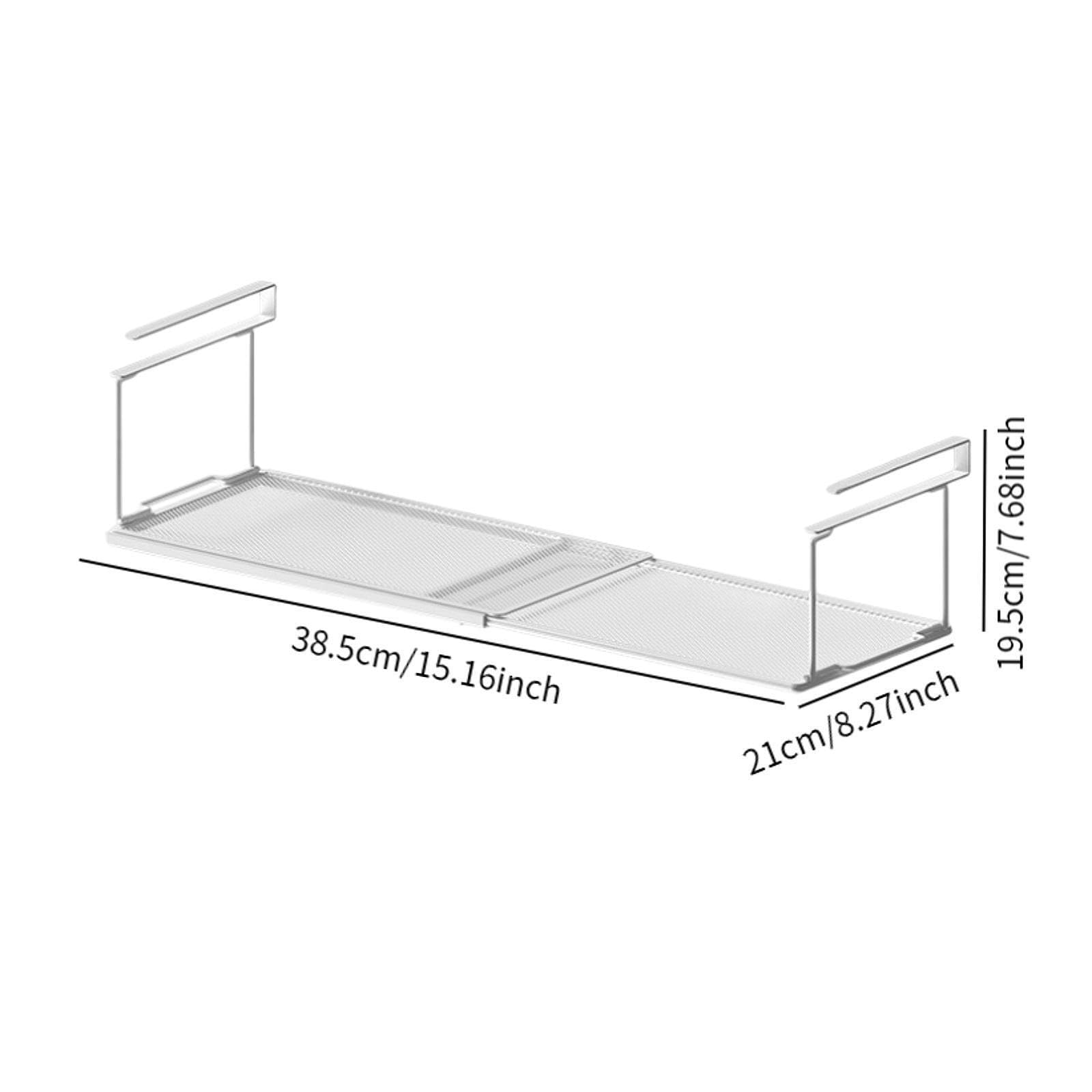 Cestino sottopensile, scaffale sottopensile, estensibile, | robusto, facile da installare, organizer per armadi, cestino da parete sospeso