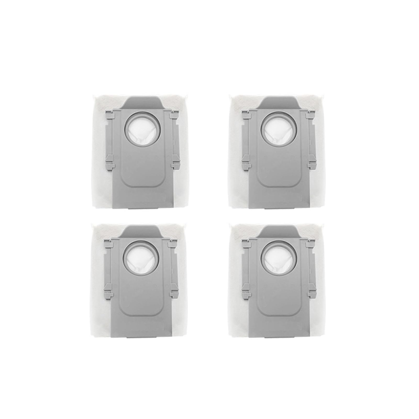 PORRSYDCD Mop Choth Vacuum Bags Side Brush Filter Replaceable Spare Parts，Compatible With Roborock S8 MaxV Ultra Robot Vacuum Cleaner Accessories(4 Dust Bags)