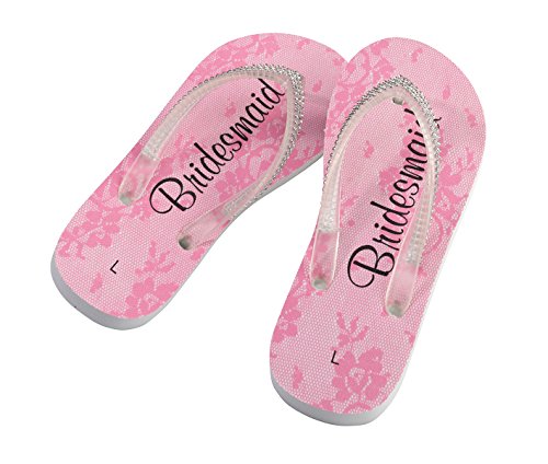 Lillian Rose Large Bridesmaid Women 9-10 Flip Flops, Multicolor