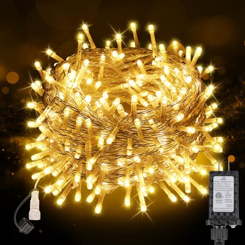 70FT 200LED Christmas String Lights Plug in, Outdoor Indoor Connectable Twinkle Fairy Lights with...