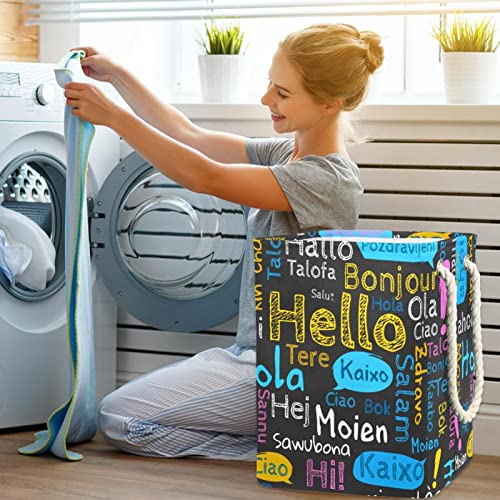 Panier à linge imperméable compact avec poignée pour trier le linge - 7