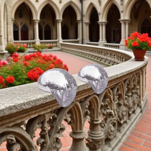 Spiegelkugel, Geschmolzene Disco Kugel für Party, Dekoration für Clubs, DJ Events, Hochzeit und Feierlichkeiten, Lichteffekte und Atmosphäre für Verschiedene Anlässe