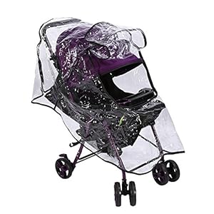 Kinderwagen regenbescherming, 1 stuk PVC universele waterdichte kinderwagen regenbescherming stof wind schild…