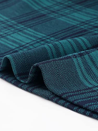 Robe de travail en tweed sans manches au design haut de gamme bleu
