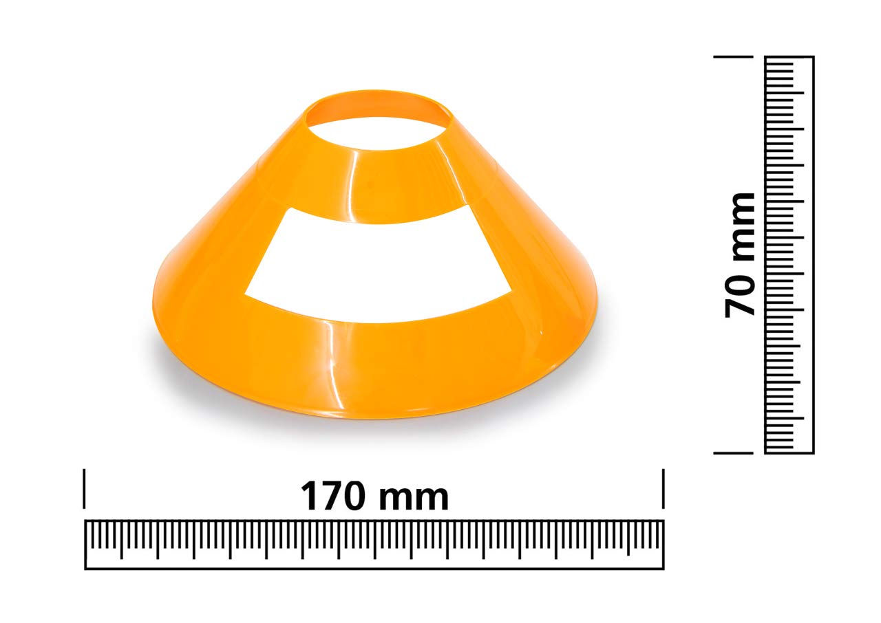 JAMARA Traffic 460524 Marking Plate, Orange, VE4 Stackable, Versatile, Made of Durable Plastic, Easy to Carry, Space-Saving Storage - Image 2