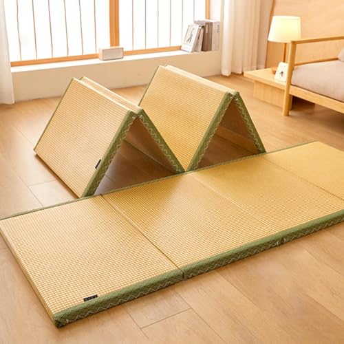 Matelas japonais en rotin pliable : optimisez l'espace de votre salon