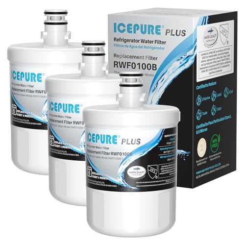 Image of ICEPURE PLUS 5231JA2002A NSF /ANSI 53 & 42 Certified Water Filter, 3 PACK | Remove Lead, Replacement for LG LT500P, ADQ72910911, ADQ72910901, ADQ72910907, Kenmore 9890, 469890, GEN11042FR-08, RWF0100A
