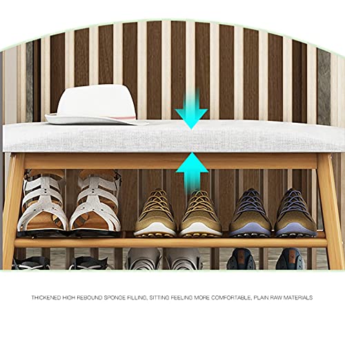 Banc à chaussures double couche idéal pour optimiser le rangement de votre entrée - 7