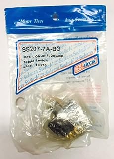 Selecta Switch SS207-7A-BG Selecta Switch, On/Off Toggle Switch, DPST, 20 Amp, 125 Volt, 3/4 HP,